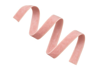 Wavy pink chewing gum floating with transparent background, ideal for food and confectionery related projects