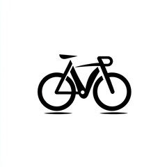 Black and White Bicycle Illustration