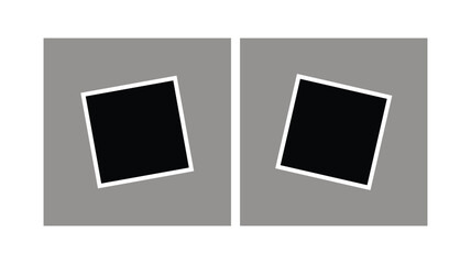 Photo frame collection with blank place with sticky tape