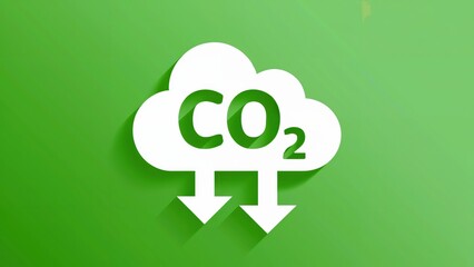 CO2 capture shown as cloud with downward arrows on green