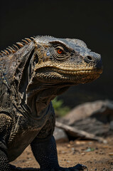 Obraz premium Komodo Dragon Rough Scales