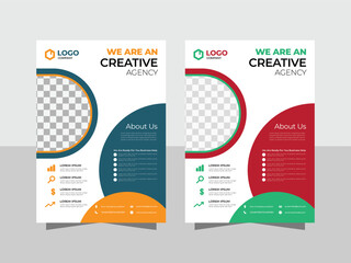 Company profile flyer for business advertisement and branding