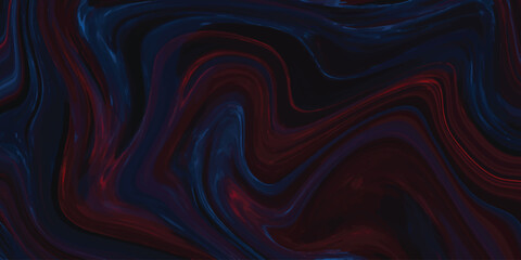 Swirling flowing fluid texture of deep blue and crimson colors with painterly brushstrokes creates a dramatic and ethereal effect