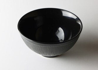 黒いごはん茶碗