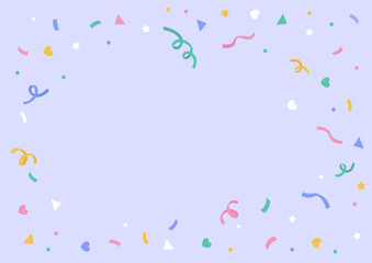 Vector illustration of colorful confetti.