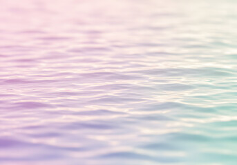 Pastel Water Surface Soft, Dreamy, and Abstract Ocean Background. Colors Pink, Purple, Teal. Texture, Ripple. Gentle Waves, Aesthetic.
