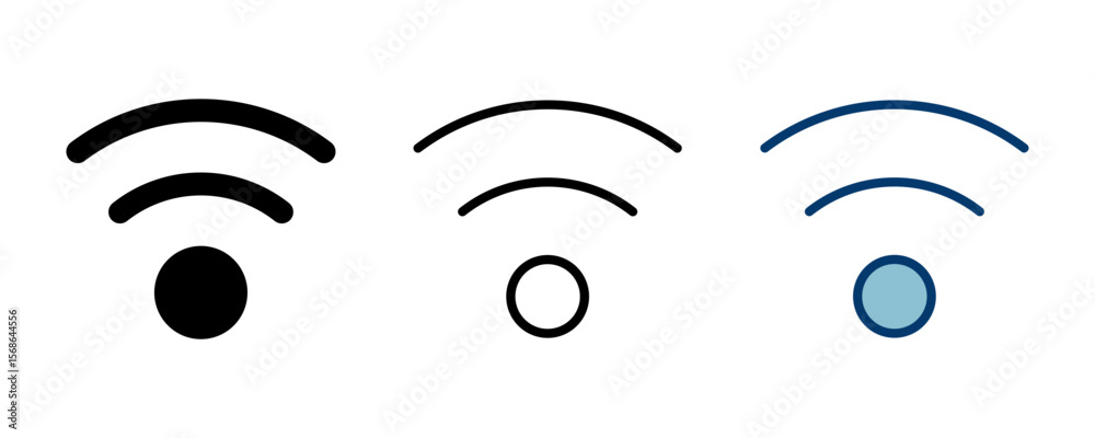 Poster wifi icon vector isolated on white background. signal vector icon. wireless and wifi icon or sign fo