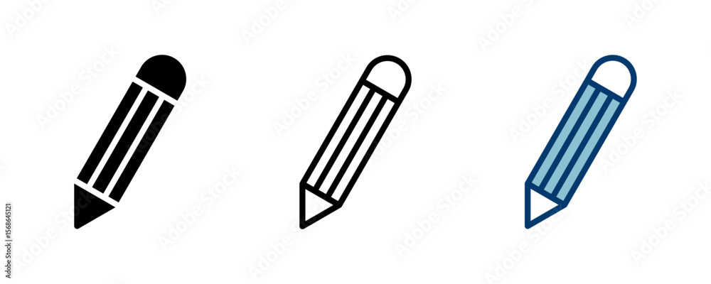 Poster pencil icon vector isolated on white background. pencil vector icon