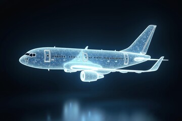 Glass aircraft sculpture	
