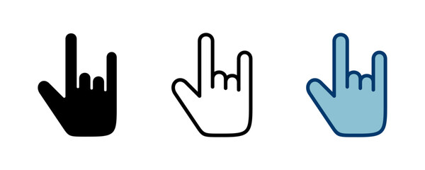 Hand icon vector isolated on white background. Hand gesture. hand stop