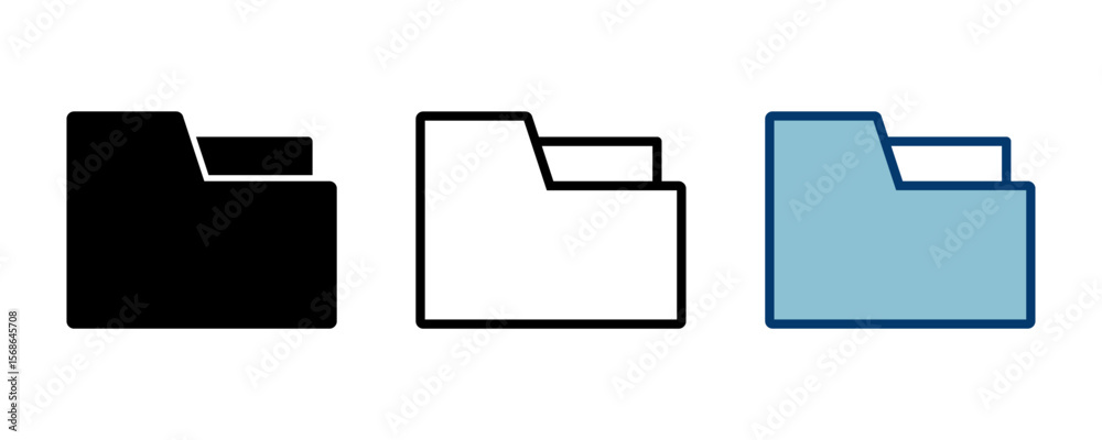 Wall mural folder icon vector isolated on white background. folder and documents icon. icon archive