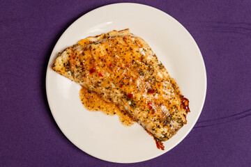 Fried snapper fish