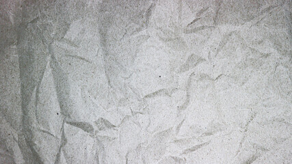 Wrinkled paper texture background abstract white gray grunge crumpled sheet design