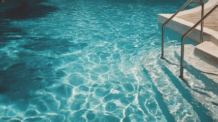 Fototapeta premium Crystal clear swimming pool. Summer concept