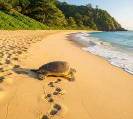 turtle on the beach