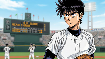Anime Style Baseball Pitcher