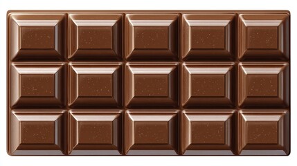 Smooth, delicious milk chocolate bar with rectangular sections ready to be broken