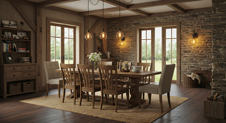 Contemporary Kitchen with Color Pop