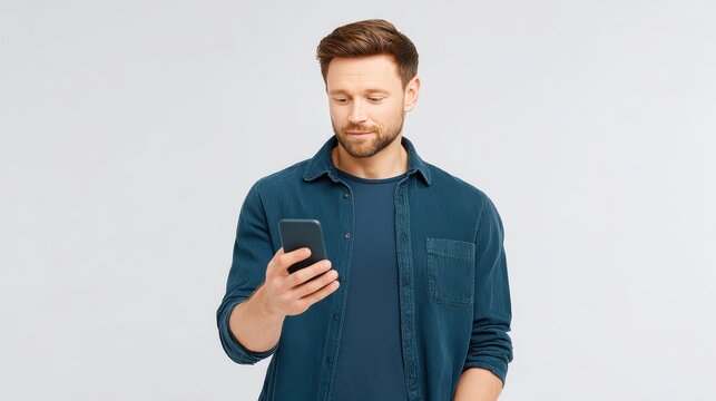 Man Using Smartphone | Mobile Technology
