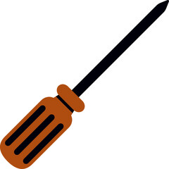 Screwdriver isolated on white background. screwdrivers icon outline. screwdrivers logo. An illustration of screwdrivers. Perfect use for icon, logo, web, pattern, design, etc.