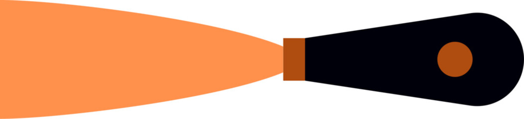 Vector illustration of a Putty knife. Distinctive putty knife icon representation for various uses. Construction putty knife – vector icon. Scraper, putty knife on white isolated background.