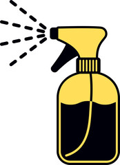 Vector of Sprayer. illustration of a bottle of perfume. Spray bottle creative icon. filled simple illustration. From gardening icons collection. Isolated Spray bottle sign on white background