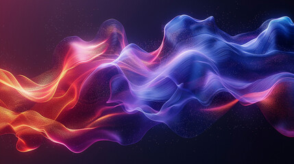 Abstract dynamic flow of vibrant colors.