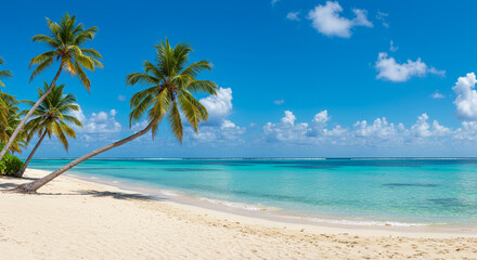 Fototapeta premium palm tree on the beach
