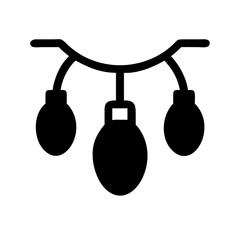 Christmas lights icon