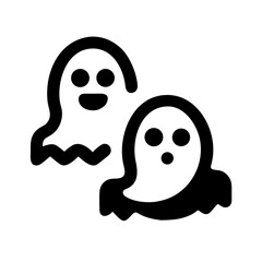 Halloween ghosts icon