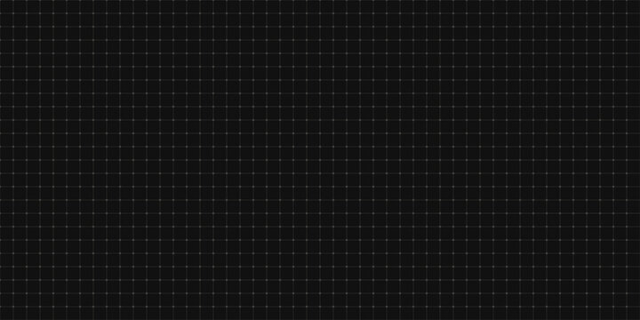 Set of square grid background with lines and dots with empty space on dark gray backdrop. black eps 10