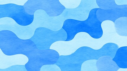 Fototapeta premium Abstract pattern of light blue and white shapes.