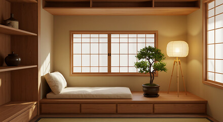 Fototapeta premium modern living room with fireplace
