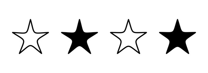 Star icon vector. rating sign and symbol. favourite star icon