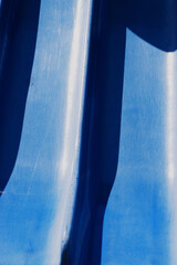 Blue playground slide