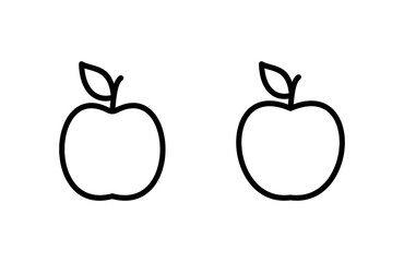 Apple icon vector illustration. Apple sign and symbols for web design.