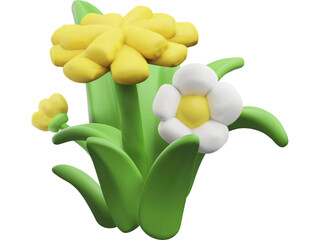 Yellow tulips blossom in a fresh spring bouquet, a beautiful closeup of nature's floral garden