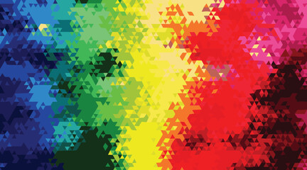 Colorful geometric triangle pattern abstract background