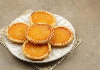 Bakpia or Pia Bali is a traditional Indonesian cake. Bakpia with mung bean fillings from Bali
