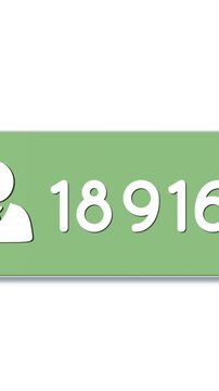 Green chat box with numbers 4k