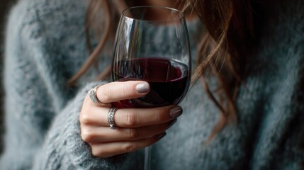 Woman holding wine glass (1)