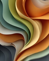 Abstract Colorful Paper Layers