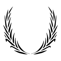 vector wreath laurel classic