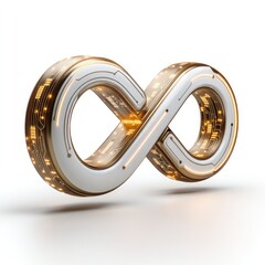 Digital Infinity Symbol with Circuitry