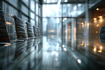 Empty Modern Conference Room Interior