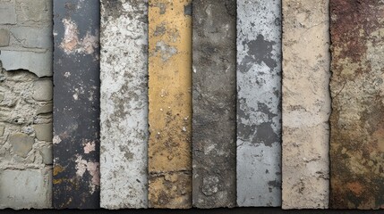 Assorted stone textures displayed