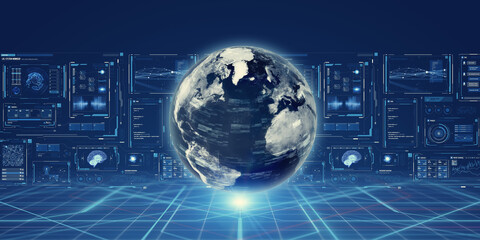 earth, world, technology, dx, digital transformation, ai, data, analysis, science, network, electronics, innovation, platform, system, ux, gui, ict, erp, api, asp, economy, politics, finance, business