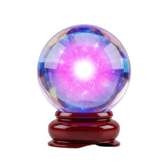 Glowing crystal ball for predicting the future