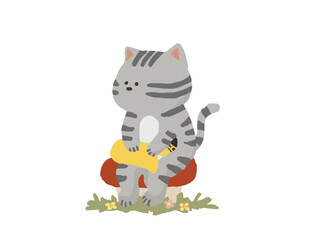 サックス吹きのネコ　吹奏楽