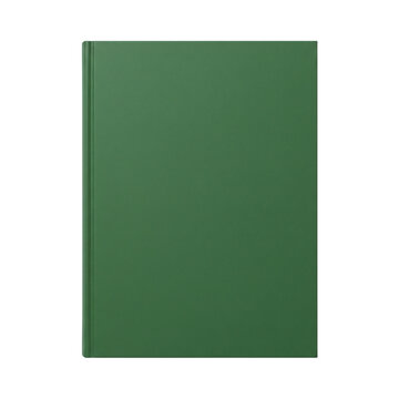 Blank green book cover for mockup